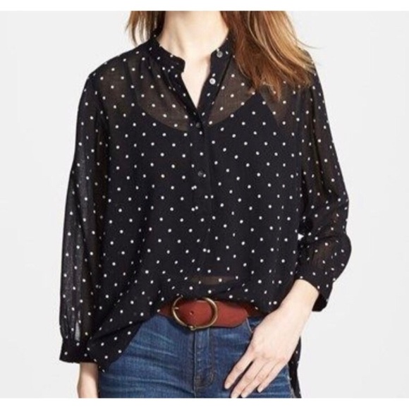 Madewell Tops - Madewell Polka Dot Blouse